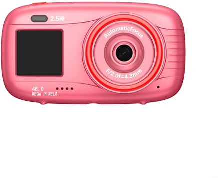 AprilsunnyzoneWiFi Enabled 2 5K Dual Screen Digital Camera With 16X Zoom And 48MP Photo Settings For Image Capturing(Pink)