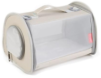 Kleintiertransporttasche Transportbox für Hamster Meerschweinchen Frettchen Chinchilla – Atmungsaktive Perspektivtasche mit Tragegriff für Reisen Ausflüge Tierarzt