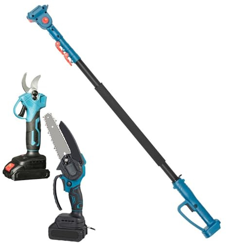 Circular Saws, 3 In1 Brushless Saw&Pruning Shear Removable 2m Reach Extension Pole Fruit Tree Cordless Electric Chainsaw,for Wood, Plastic, Soft Metal