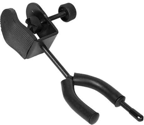 Qury Colgador de violín para micrófono o Soporte de partituras, Gancho de violín para espectáculos de Escenario, Accesorios