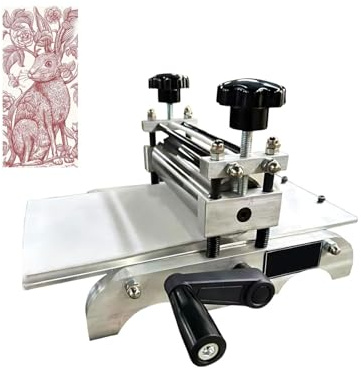 Prensa De Impresión Portátil Y Rodillo De Losa: Prensa Manual Ajustable For Papel, Madera, Lino Y Placa De Cobre, Perfecta For Uso En Estudio, Hogar Y Educativo
