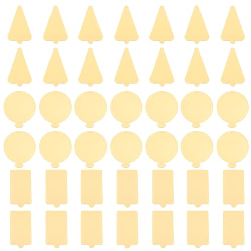 Artibetter 300 Pezzi Mini Base per Torte in Cartone Oro, Forme Rotonda, Rettangolare e Triangolare, Perfette per Piccoli Dolci e Caramelle in Cucine Domestiche e Feste