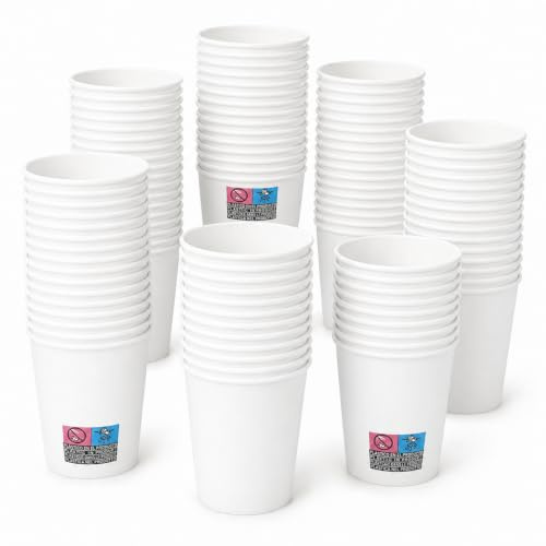 Imprimepack Vasos Cafe para Llevar Cartón 220ml - Pack 250 Unidades - Vasos Desechables Cafe Resistentes al Calor - Ideales para Cafe Expreso, Te, Oficina, Hosteleria, Cafeterias y Eventos (Blanco)