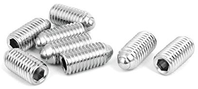 sourcing map 8stk M10x20mm 304Edelstahl Sechskant Madenschraube Set Schraube Feder Kugel DE de