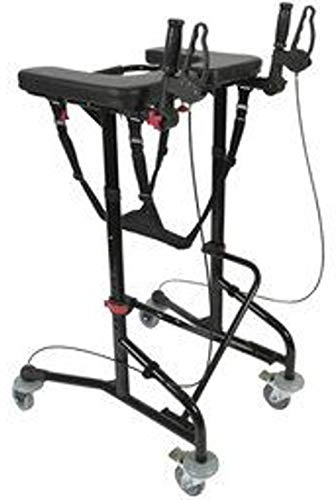 FabaCare Gehhilfe Alumium Gehtrainer DynaWalk, höhenverstellbar, Laufhilfe bis 135 kg, Lauflernhilfe, mit Spezialversiegelung, mit Handbremsen
