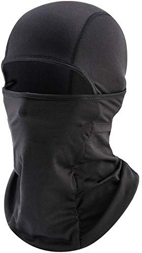 KARAA Sturmhaube Schwarz für Fahrrad Motorrad Winter Winddicht aus Lycra Stoff Multifunktionstuch Gesichtshaube unter Helm Atmungsaktiv für Damen Herren (Universal, alle Jahreszeiten)
