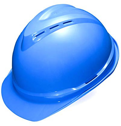 ZZXY Arbeitshelm - Verstellbarer ABS-Helm mit Visier - 4-Punkt-Federung, belüfteter Helm „Cool halten“ für BAU, Reiten, Klettern und BAU