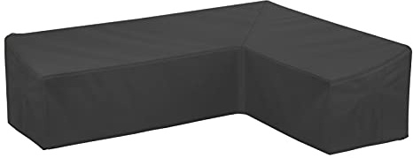 Cowhilan Housses de Meubles Imperméable Jardin en Forme de L 270x270x90cm | Housse Canapé D'angle Extérieur Bâche de Protection Salon, 210D Tissu Oxford Housses de Meubles L-Forme avec Sac de Rangement