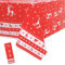 Weihnachtstischdecke Rot,108 * 180CM Tischdecke Weihnachten Rechteckige Weihnachten Tischhussen Tischläufe Kunststoff,wasserdichte Ölbeständig Tischdecken für Party,Picknick,Geburtstags,Hochzeiten