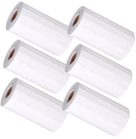 HEMOTON Camera Printing Paper 6 Rolls Thermal Printer Instant Camera Refill Children Transfer Paper Photo Printer Roll White Accessories