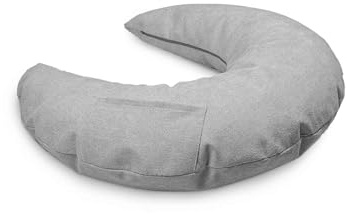 Bookiepad Lesekissen Classic grau mit Tasche, Füllung Polyester für bequemes Lesen, Cozy Reading, egal ob Wohnzimmer oder Schlafzimmer das perfekte Buchkissen