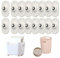 16PCS Self Adhesive Caster Wheels Self Adhesive Mini Caster Wheels 360° Rotation Universal Pulley Castors Small Pulley Swivel Castor for Kitchen Appliance Small Furniture Trash Can Storage Box