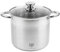 KARL HAUSMANN Pentola grande in acciaio inox – 11,1 l – Ø 26 cm – grande pentola a induzione adatta a tutti i piani cottura – pentola con coperchio – pentola per spaghetti – pentola in acciaio inox