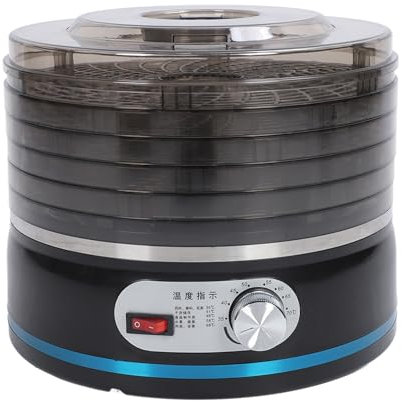 Machine de Déshydrateur Alimentaire, Déshydrateur Polyvalent à 5 Niveaux, Séchoir Alimentaire à Température Réglable pour Fruits, Légumes, Viande de Bœuf