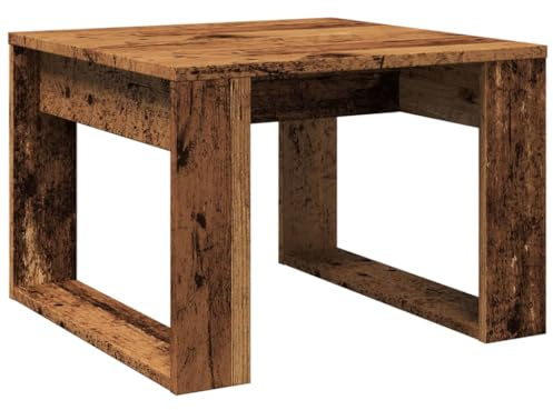 vidaXL Table d'appoint Vieux Bois 50x50x35 cm Bois d'ingénierie