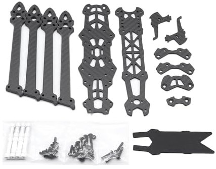 Yuattory Mark4 7 295 mm mit 5 mm Arm für Quadrocopter FPV-Modifikation Kohlefaser 7 Quadrocopter Freestyle-Rahmen