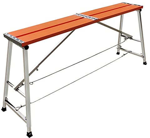 Plataforma de trabajo portátil plegable de aluminio para andamios, taburete, herramientas para andamios tecnológicos.