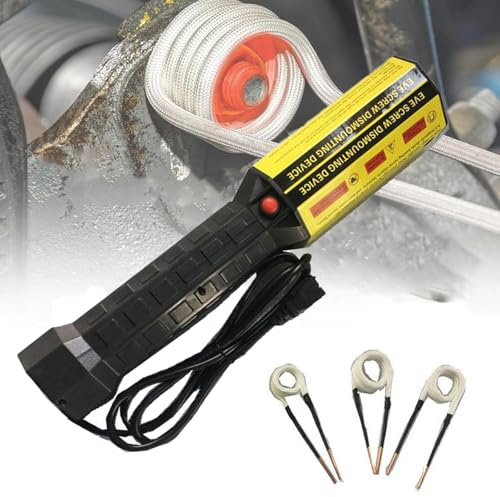 Kit de chauffage à induction électromagnétique, outil de démontage de boulons rouillés, puissance stable et chauffage uniforme, avec 3 bobines et étui de transport, for vis rouillées
