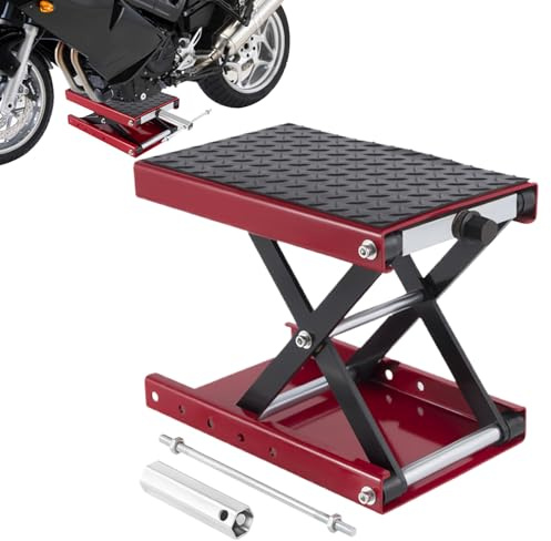 Motorrad-Wagenheber, Motorrad-Scherenhebebühne, Hebezubehör, kompakter Tisch für Werkstatt, Garage, Roller, ATV-Wartung