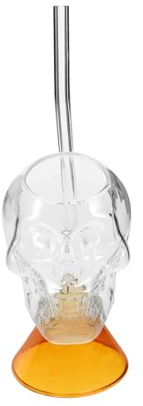 Ciieeo Verre à Cocktail Verre Stable Forme de Crâne Design Créatif pour Mariages et Réceptions Tasse pour Jus Eau et Boissons Mixées