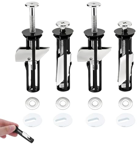 UIEXAY 4 Pezzi Fissaggio Tavoletta Wc Kit Di Bulloni Per Sedile Wc Viti Fissaggio Wc Fissaggi Vite Per Sedile Wc Viti Di Fissaggi Per Sedile Toilet Seat Bolts Fittings Kit Per Fissare Tavoletta