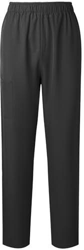 Générique Pantalon Femme Droit à Taille élastique pour Travail Soignant et Quotidien