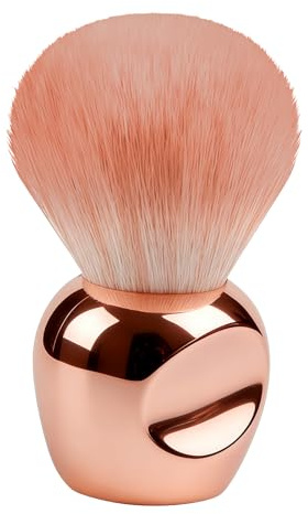 DVOFU Nail Dust Brush Apple-Shaped Powder Blush Brush Manicure Dust Powder Remover Soft Nail Art Polish Tools for Beauty Makeup Nail Arts (Rose Gold)