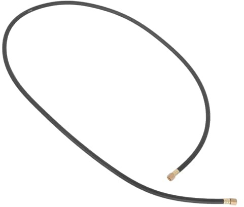 TOPBATHY Tubo Flessibile per Gas di Saldatura 1/4 da 2 M in Nylon Nero Raccordo per Regolatore di Pressione Bombola, Accessorio per Attrezzature di Saldatura a Gas e Uso Industriale