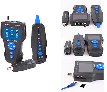 KALEA-INFORMATIQUE Testeur Professionnel TDR Réseau RJ45 RJ11 USB BNC : Mesure, Cartographie, Repère, Teste PoE, Teste le PING. Enregistrement et export. Batteries Lithium