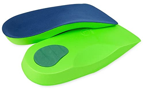 Semelles intérieures de longueur 3/4 - Coupe ajustée - Soutien de la voûte plantaire - Semelles orthopédiques - Soutien du pied plat et voûte plantaire basse - Haute densité - Pour homme et femme