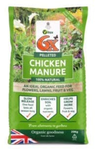 Onlyfly 6X Pelleted Chicken Manure Multi Purpose Fertiliser - 20kg Bag New Packaging (Green)
