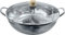 JADE TEMPLE 17105 - Wok in acciaio INOX con coperchio in vetro, diametro: 34 cm