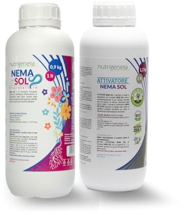 Nutrigenera - Nema Sol bio- Bioprotettore radicale (NEMATODI) con Pochonia clamidosporia e Arthrobotrys spp - 1L
