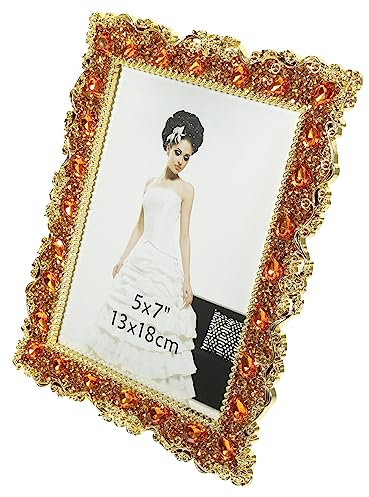 Cabilock Marco De La Foto Marco De Fotos De Cristal Marco Ovalado Barroco Marco De Fotos De Mesa Soporte De Exhibición De Imagen Ornamento El Plastico Escritorio Regalo Oficina