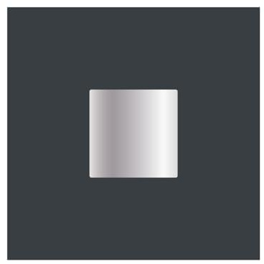 Décor Carré Plein Alu pour porte et portail 120x120