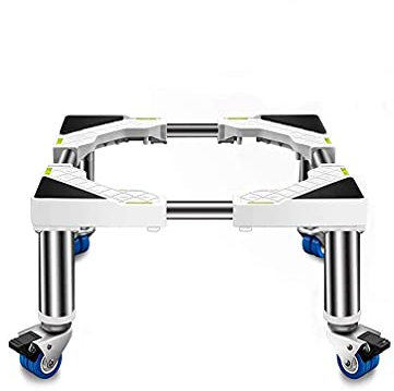 FFFDC Soporte de Base para Lavadora móvil con Ruedas de Bloqueo 4 × 2 Bandejas de Piso multifuncionales para Secadora y refrigerador Longitud: 65-80 cm Mover estantes y Soportes para mue