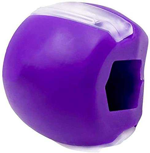 INF Jawline Exerciser Kiefertrainer Silikon Lila, Gesichtstraining für eine schöne Kieferlinie, Ergonomische Form, Passt sich individuell an