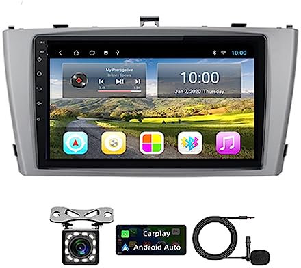 Android 11 Radio Doppio Din Car Stereo Navigatore satellitare per Toyota Avensis 2008-2015 Navigazione GPS 9'' Unità principale MP5 Lettore video multimediale Ricevitore FM BT con 4G 5G WiFi DSP DVR C