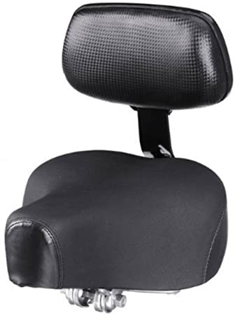 SXYKXYDL Wide Big Bum Sillín de Bicicleta Cojín de Asiento de Scooter eléctrico Suave y cómodo con Respaldo Funda de Asiento de Bicicleta Universal Piezas de Ciclismo (Color : Black)