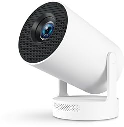 aquota Mini proiettore 4k 2025 Videoproiettore aggiornato Videoproiettore Android 11 WiFi 6/BT 5.4 per telefono PC Lap Stick HDMI Home Theater Certificato Netflix e messa a fuoco elettrica