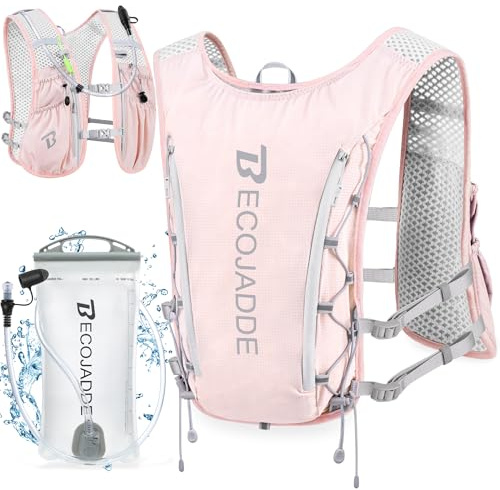 BECOJADDE 5 Liter Laufweste Leicht für Damen und Herren, Ideal für Marathon, Trailrunning, Radfahren, Wandern und Joggen