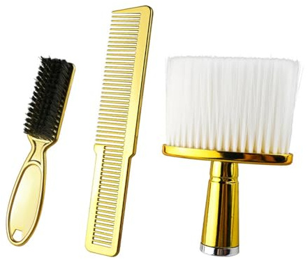 Ensemble De Peignes À Cheveux 3x/ensemble Brosse Propre Barbier Plumeau Cou Barbe Coupe