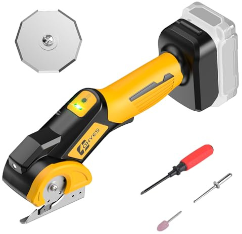 Sladdlös elektrisk sax som passar till DeWALT 20 v max batteri 440 varv/min skärare kraftfull tygsax för kartong matta plast (batteri ingår inte, extra ersättningsblad)