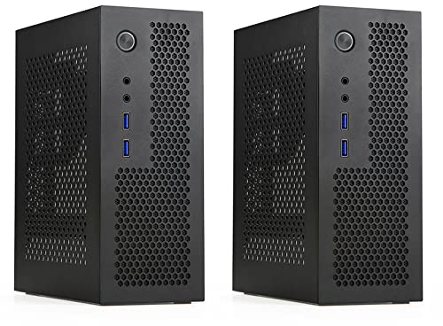 ClAZTyict 2X A09 HTPC Computer Case Mini ITX Gaming PC Chassis Desktop Chassis USB 3.0 Computer Case Home Computer Case Nero