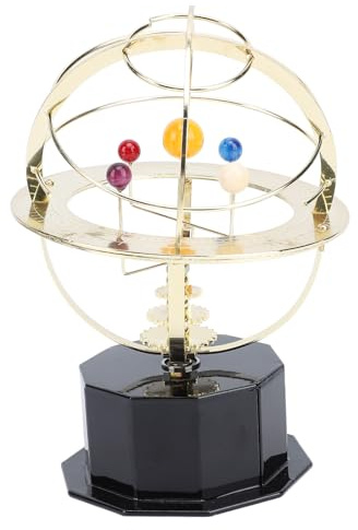 Baxnore Sonnensystem-Modell, Schreibtisch-Dekoration, Retro-Metall-Astronomie, pädagogisch für Erwachsene, Arbeitszimmer, Büroraum, Dekoration, Lerndisplay