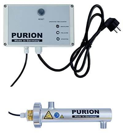 PURION 400 UV-Anlage Keimfreies Trinkwasser mit UV-C-Lampe 10W (PURION 400 110-240V mit Lebensdauerüberwachung)