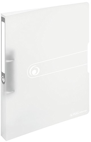 Herlitz 11205739 Ringbuch A4, Transparent farblos, 2 Ringe, 16mm, 10 Stück