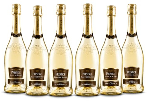 Sant'Orsola - Vino Cuvèe Prestige Blanc de Blancs Brut 11%, da Prestigiosa Uva Bianca Italiana, Gusto Secco con Note Fruttate, 6x750 ml