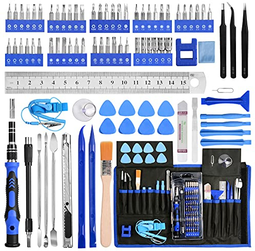 Mini Feinmechaniker Schraubendreher Set, YOVOCA 90 in 1 Reparatur Werkzeug Set, Präzisionsschraubendreher Set für Telefon, Laptop, Tablet, Uhren, Kamera, PS4