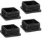 Bouchon Pied de Chaise,moinkerin 4 Pièces Bouchons pour Tuyau 30X30mm Bouchon Tube Carré pour Tubes Métalliques, Chaises, Canapés, Tables et étagères